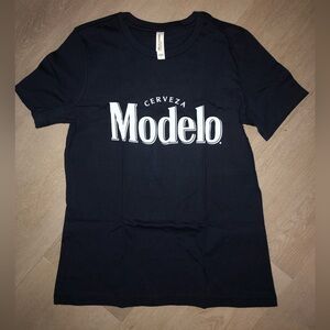 Cerveza Modelo T-Shirt Woman’s Size Small Blue Short Sleeve Beer Logo Tee NEW